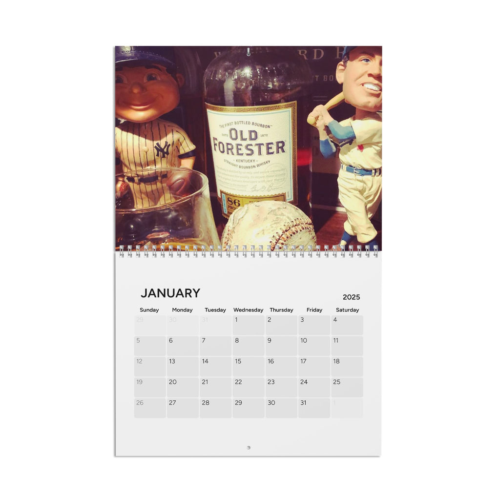 2025 Calendar - Bourbon, Whiskey, Baseball Theme | Bourbon and Baseball