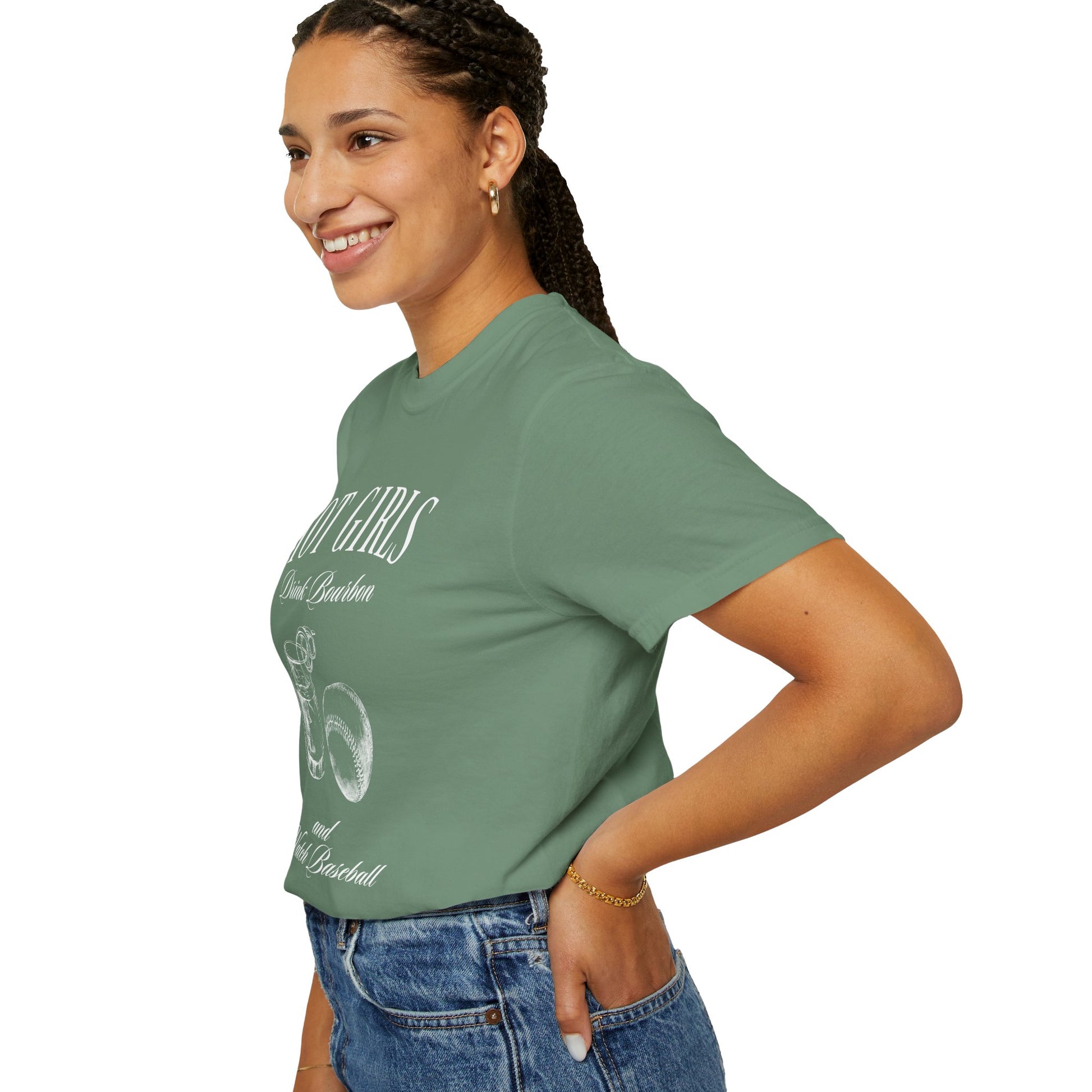 Hot Girls Drink Bourbon and Watch Baseball Shirt