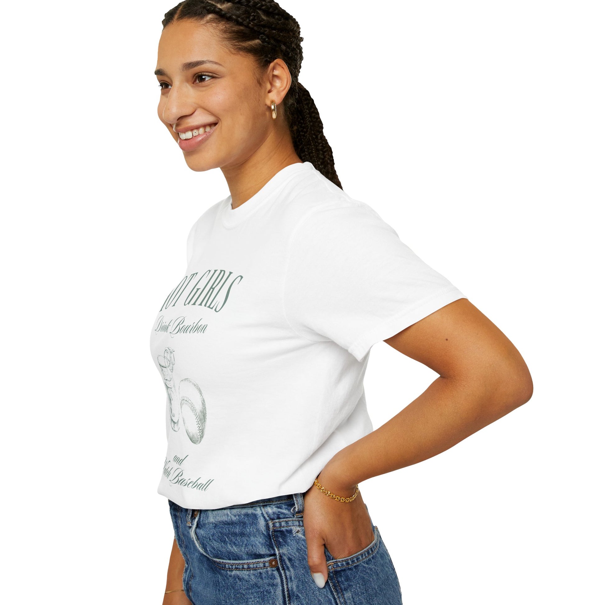 Hot Girls Drink Bourbon and Watch Baseball Shirt