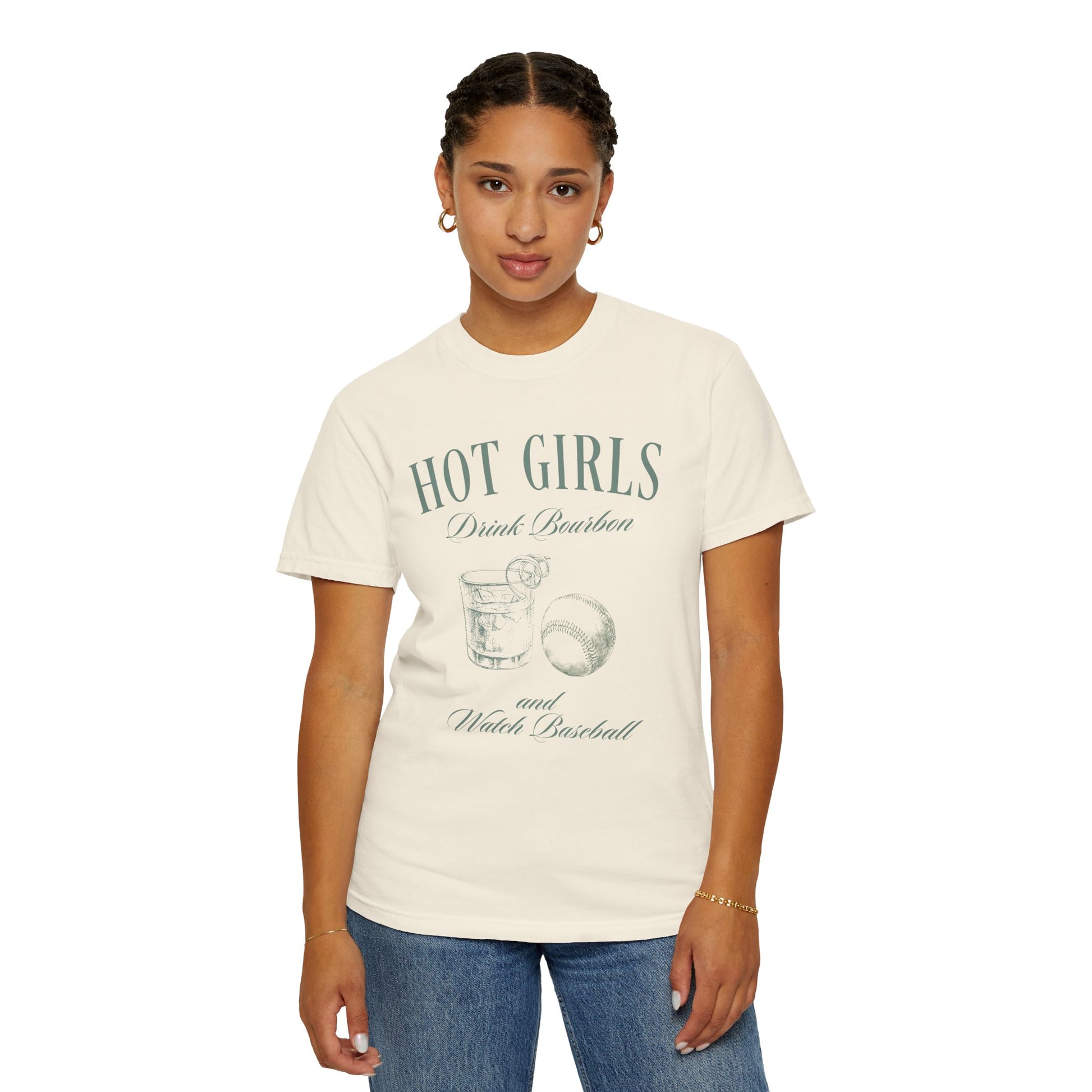 Hot Girls Drink Bourbon and Watch Baseball Shirt