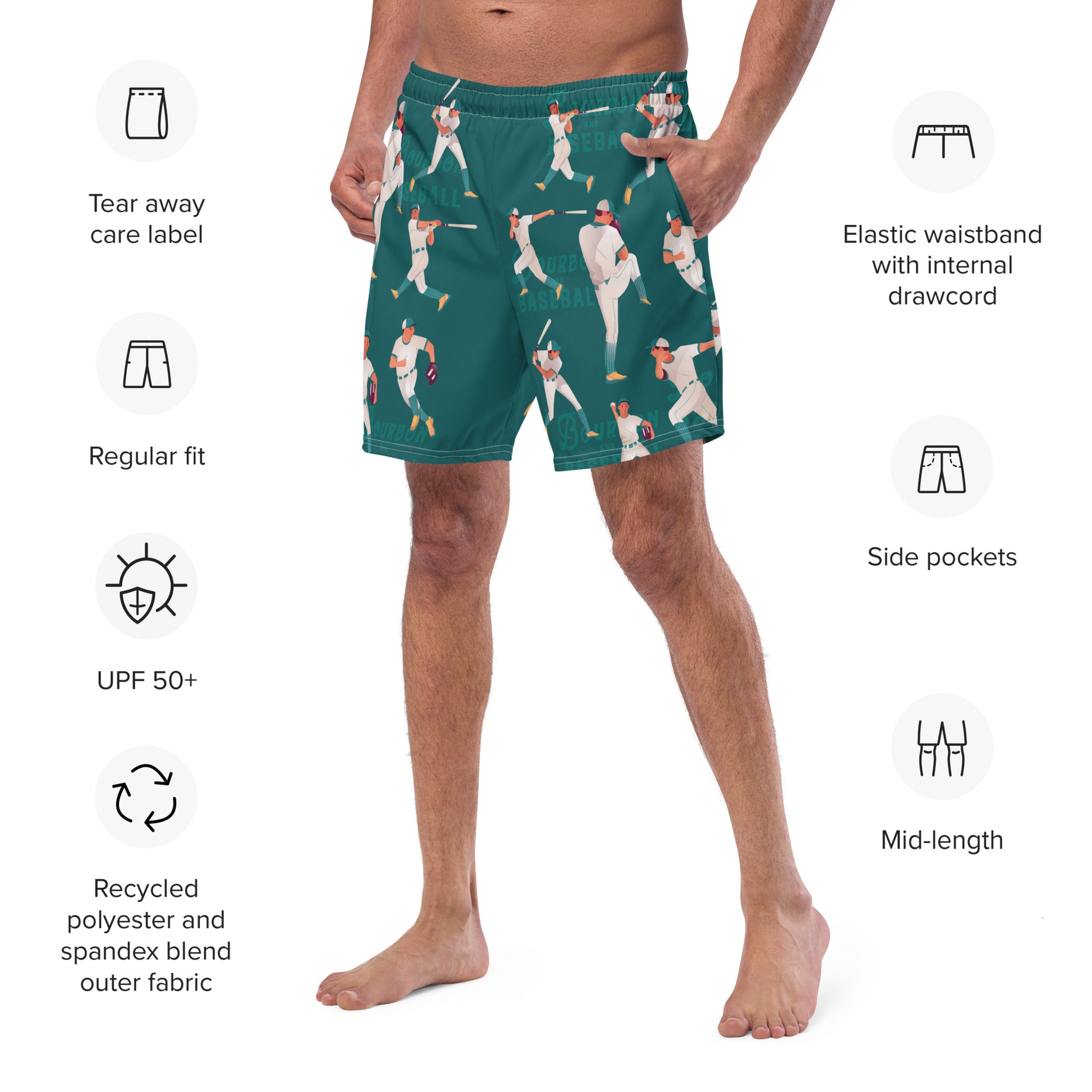 B&B Ballplayer - Men's Swim Trunks